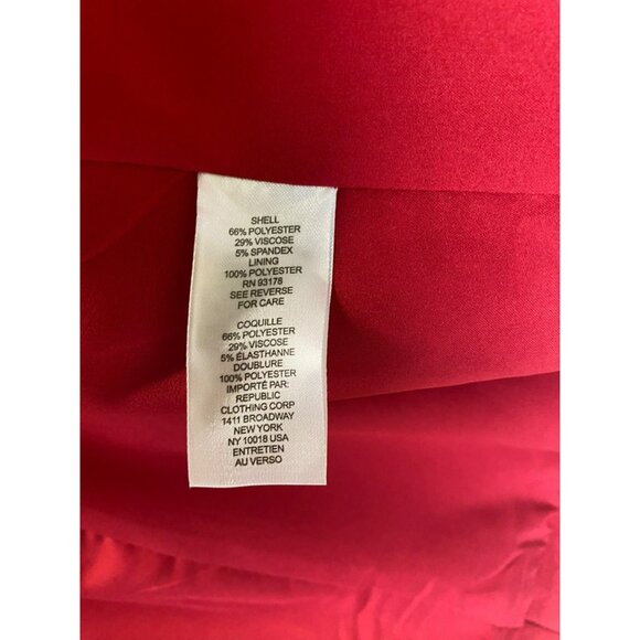 Revolve House of Harlow 1960 Womens XL Red Double Breasted Blazer Black Buttons - Picture 7 of 9